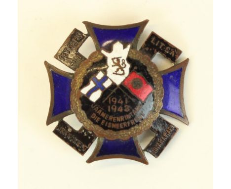 German Third Reich WWII era North Front enamel badge 