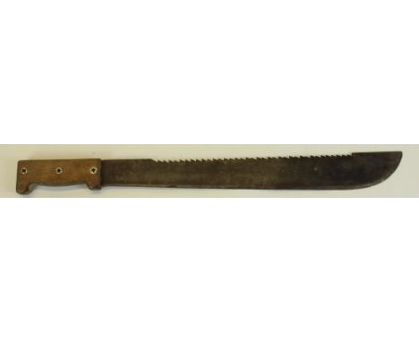 Machete knife with sawback top edge, blade L45cm 