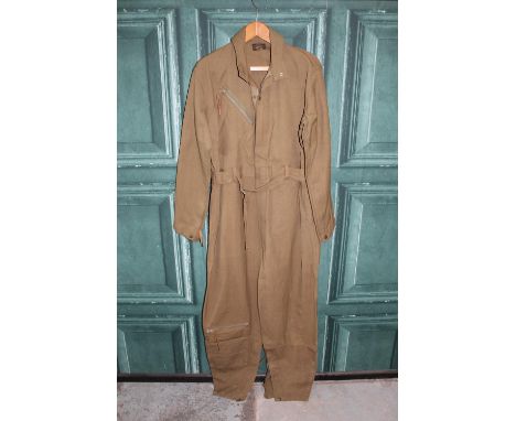 US Airforce pilot/navigator overall, with zip breast pocket, leg pocket, belt, zip and press stud cuffs, size 42, Army Airfor