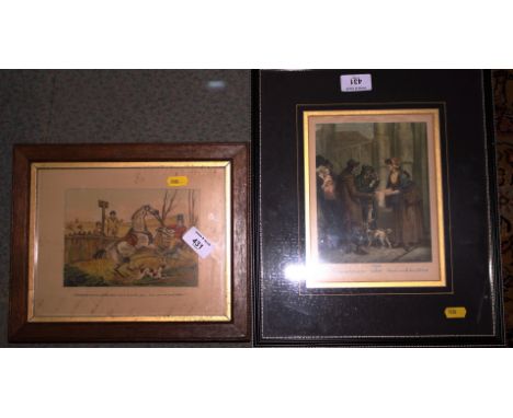 Eight colour prints, after Cries of London, six colour prints, hunting scenes, and a number of other prints, various