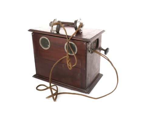 MARCONIPHONE V 2A LONG RANGE MODEL RADIOregistration no. 0173, wave length 390-530 meters, 26.5cm high; along with a pair of 
