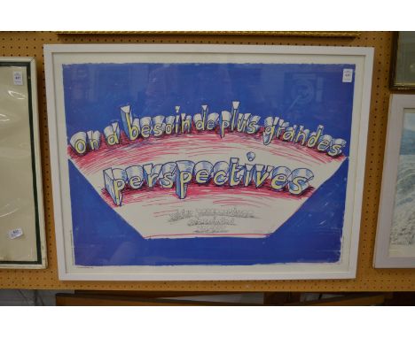 David Hockney, wider perspectives, colour print.