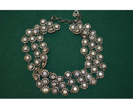 A Christian Dior diamante choker.