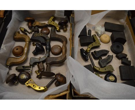 Collection of carpenters brace parts etc.