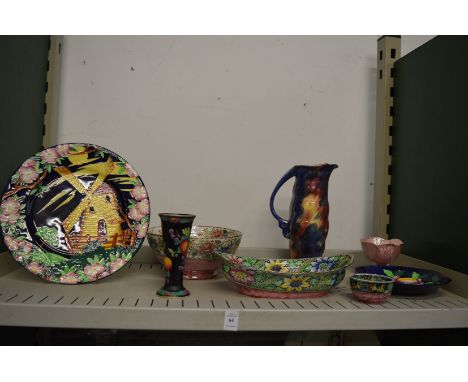 A small group of Maling lustre ware.