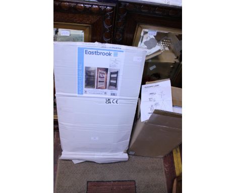 A new boxed towel rail 600 x 400 and a new pendant lamp.  Shipping unavailable 
