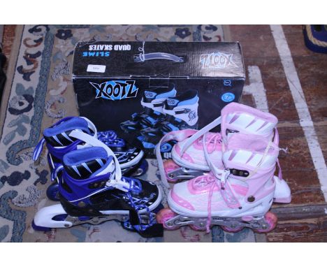 A selection of assorted roller-skates 