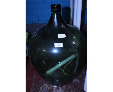 A vintage glass carbuoy converted into a lamp, shipping unavailable 
