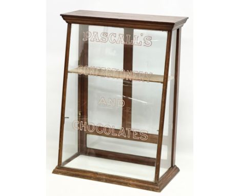 Pascall’s Confectionery and Chocolates. An Early 20th Century shops display cabinet. O.C. Hawkes LTD. Globe Works Birmingham.