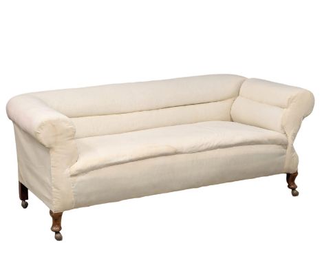 A Late 19th century Victorian country house overstuffed sofa / couch.