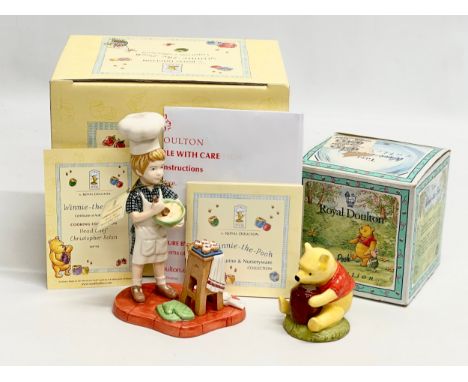 Royal Doulton Winnie The Pooh. The Cooking Collection Head Chef Christopher Robin. Winnie The Pooh and The Honeypot.