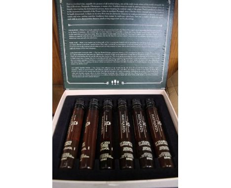 Maynard Port Miniatures to include White Port, Ruby port, LBV 2012, 10 year old Tawny, 20 years old Tawny, 30 year old Tawny,