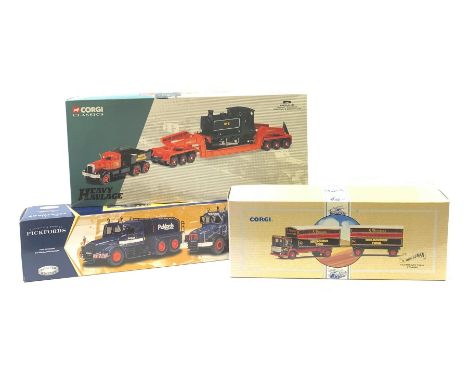 Three Corgi limited edition commercial vehicles - 31007 Heavy Haulage Annis &amp; Co Ltd Diamond T Ballast with Girder Traile