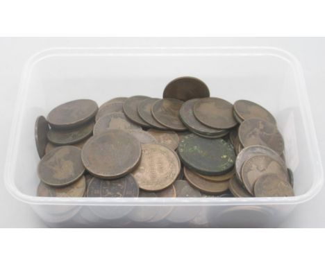 Collection of c18th/19th British copper coins to inc. 1797 cartwheel pennies, 1888 Jersey 12th of a Shilling, Guernsey 1864 8