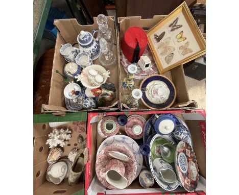 Collection of various ceramics, a collection of seashells, and a Brexton picnic set retailed by Harrod's, A/FShipping POA htt