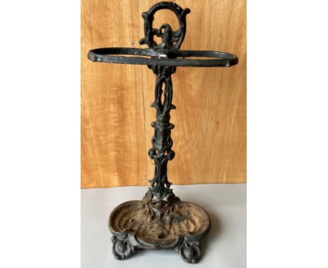 Victorian black painted cast iron umbrella stand, H58cmShipping POA https://www.bradleys.ltd/quotation-request-form