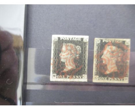 3 stamp albums to inc. 'M C' & 'O D' Penny Black, 329 Penny Reds, 2 2/6 Half-Crown, 2 5 Shilling and 10 Shilling 'Seahorses' 