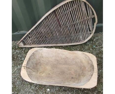 French dough trough and a French fruit drier, W104cm D57cm h6cm max (2)Shipping POA https://www.bradleys.ltd/quotation-reques