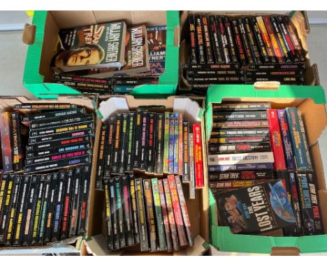 Large collection of 1980s/1990s Star Trek novels (5 boxes)Shipping POA  https://www.bradleys.ltd/quotation-request-form