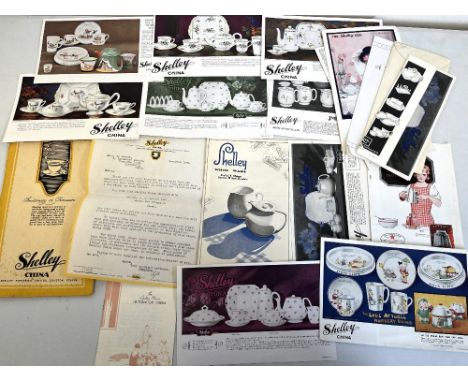 C1920s Shelley China booklets/catalogues incl. price lists, with letter from 'Shelleys' to customer dated 1928Shipping £38.00