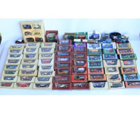 Collection of mostly boxed diecast model vehicles from Matchbox Models Of Yesteryear and Lledo, model condition generally min