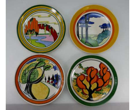 A collection of Wedgwood Clarice Cliff collectors plates limited edition to include Solitude Orange Erin etc (4) boxed with c