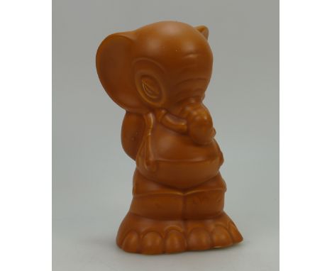 Wadeheath 1930's light brown model of Jumbo Jim, height 20cm  