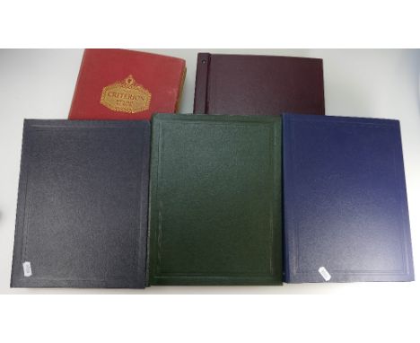 A good collection of stamps to include four Stanley Gibbons albums of World, Commonwealth and British stamps and Criterion st