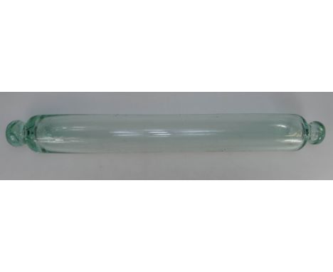 Victorian large glass rolling pin, length 55cm