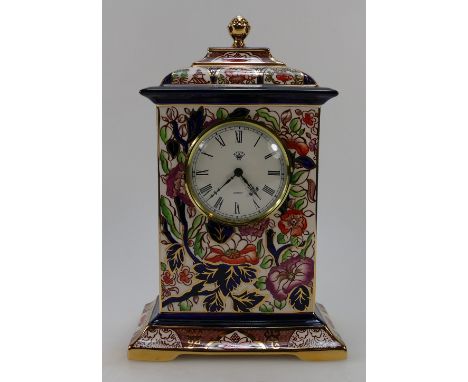 Masons limited edition Imperial clock in Penang pattern height 25cm  