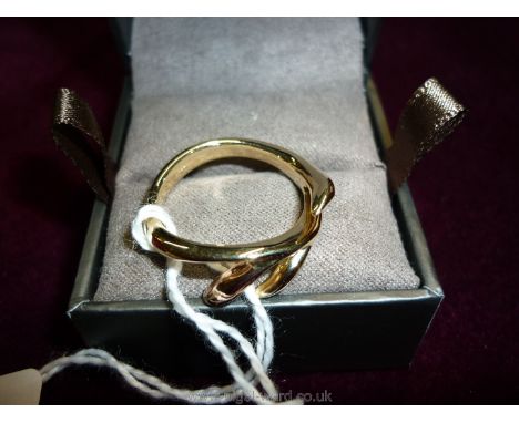 A Clogau rose and yellow 9ct gold 'Tree of Life Eden' ring.