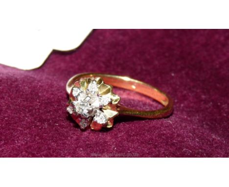 An 18ct diamond Ring.