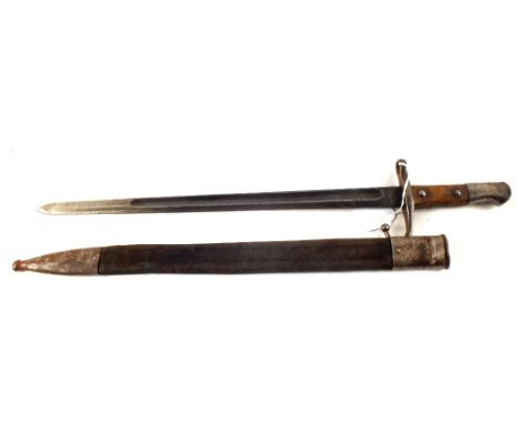 A WWI era Turkish bayonet and scabbard