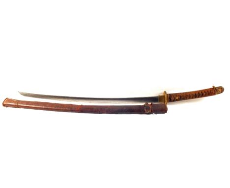 A WWII era Japanese officers sword and scabbard