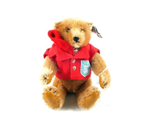 A Steiff 0156/18 Schoolboy bear with certificate, 1989, 7"