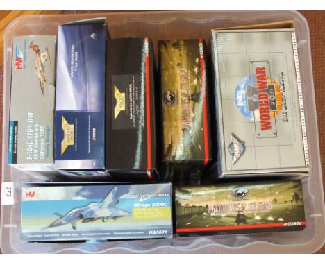 Eight die cast plane models, all boxed, 1/72 scale including Corgi aviation archive, Predators of the Skies and Hobby master 