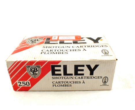 A full box (250) of 16 fore Eley cartridges, this item can only be purchased by someone with a current valid shotgun certific