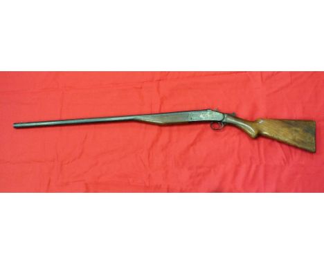 A single barrel 12 bore shotgun, Serial No. 14891, this item can only be purchased by someone with a current valid shotgun ce