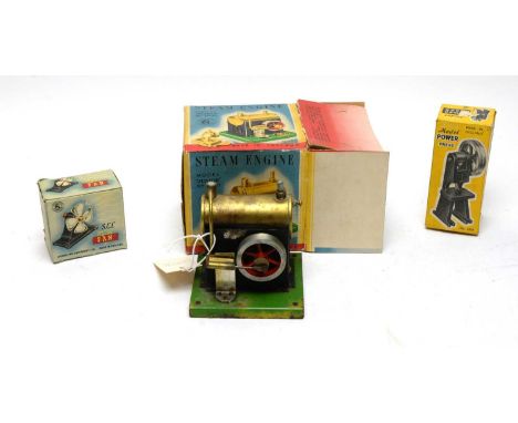 An S.E.L. model ‘Junior’ No 1530 steam engine, in box; together with two other items by Signalling Equipment Ltd, comprising 
