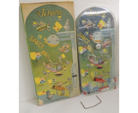 THE JETSONS - a vintage Marx Space Ball bagatelle game in original box ++game in very good condition, box worn but complete