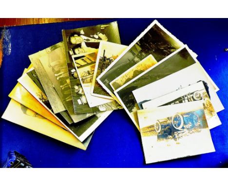 Photographs (13)  Vintage batch, autos, odd military etc.