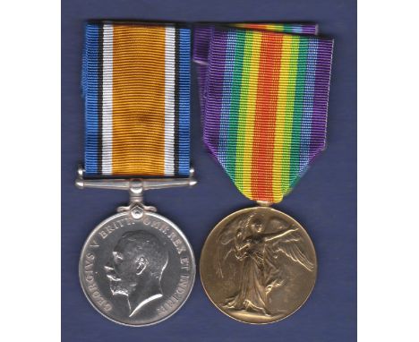 WWI War Medal Pair to an Acting Corporal of The Army Service Corps  both named to M2-226102 A.CPL. A.V. Gosden, A.S.C. 