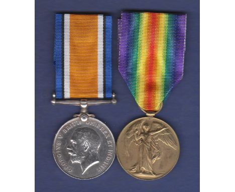 WWI War Medal Pair to a Sergeant of The Queen's Regiment both named to 21446 SJT. F.C. West, The Queen's R.