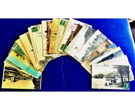 French Postcards - Sailing Vessels (26)  Paddle Steamers, barges, ships and boats.  Vintage range of postcards.  Nice lot.