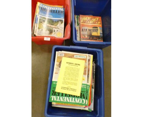 Three boxes of model rail magazines **PLEASE NOTE THIS LOT IS NOT ELIGIBLE FOR POSTING AND PACKING** 
