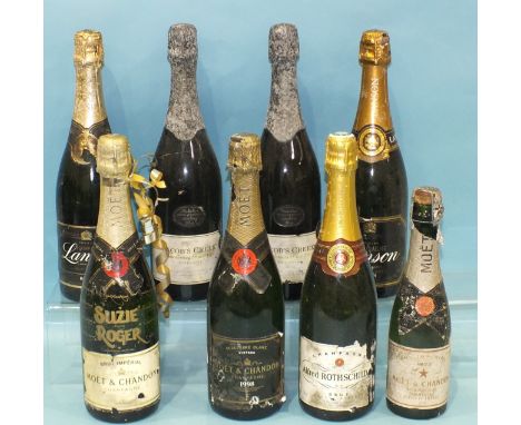 Moët &amp; Chandon 1998 vintage Champagne, one bottle, Lanson Black Label, two bottles, Moët &amp; Chandon Brut Imperial, one