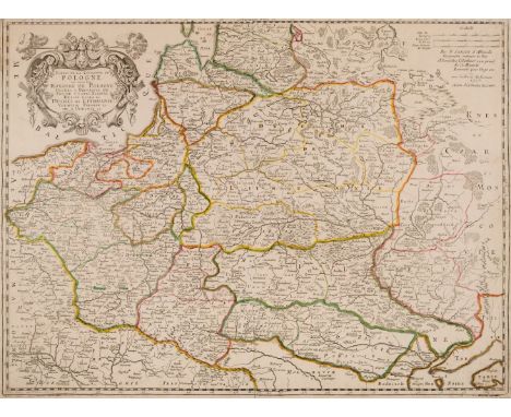 Poland. Sanson (Nicholas). Estats de la Couronne de Pologne ou sont les Royaume de Pologne, Duches et Provinces de Prusse, Cu