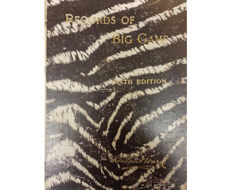 Records of big game : with their distribution, characteristics