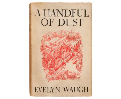 Waugh (Evelyn). A Handful of Dust, 1st edition, London: Chapman and Hall, 1934, frontispiece, 3 pp. advertisements at end, oc