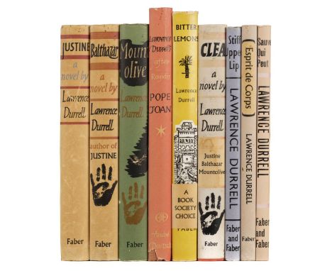 Durrell (Lawrence). 'The Alexandria Quartet': Justine, 1957; Balthazar, 1958; Mountolive, 1958; Clea, 1960, 1st editions, Lon